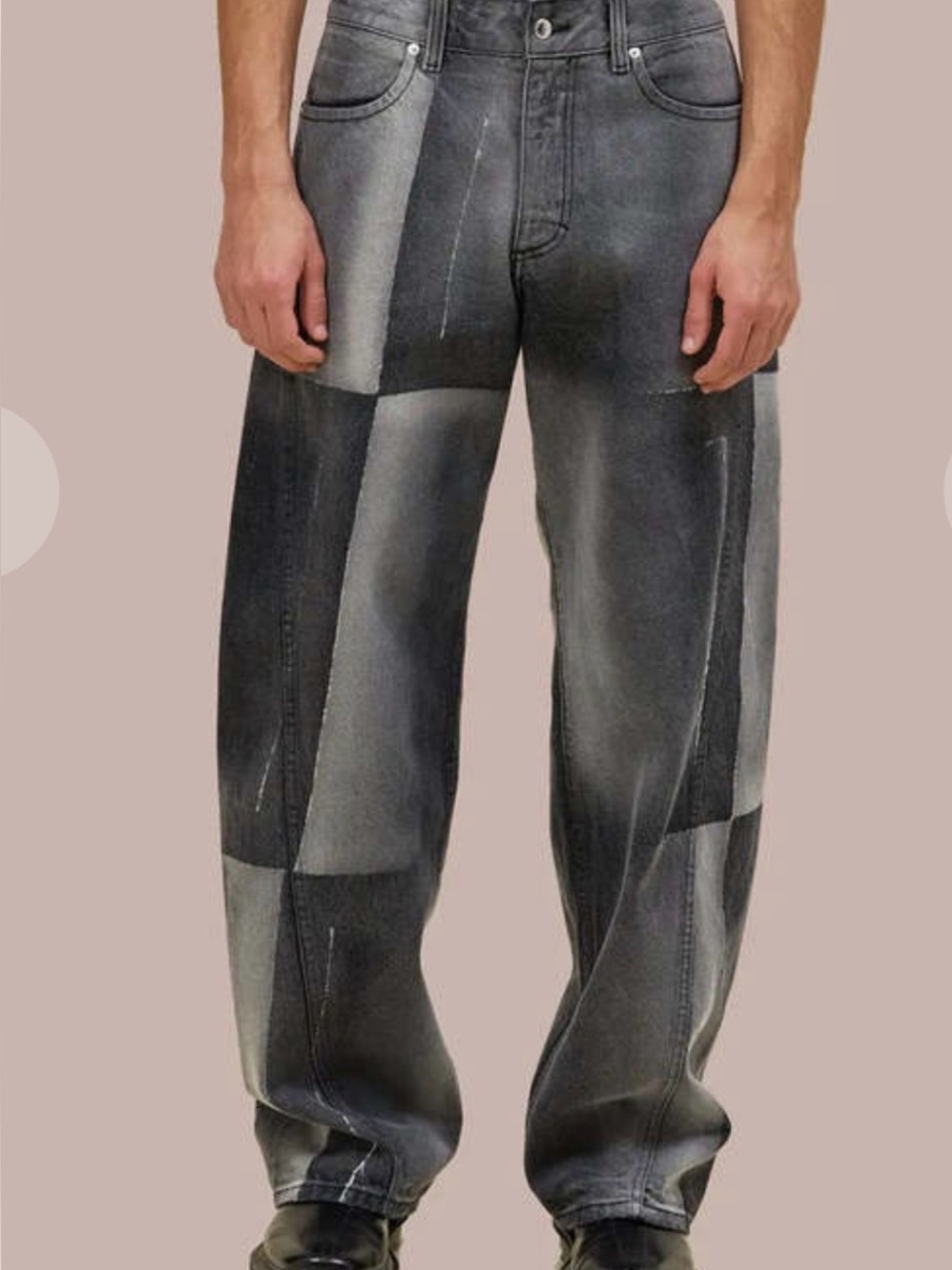 Eckhaus Latta Bend Jeans 'Sunfade' sz 25